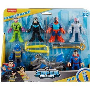 DC Super Friends Brainiac The Riddler Deathstroke Batman Nightwing Superman